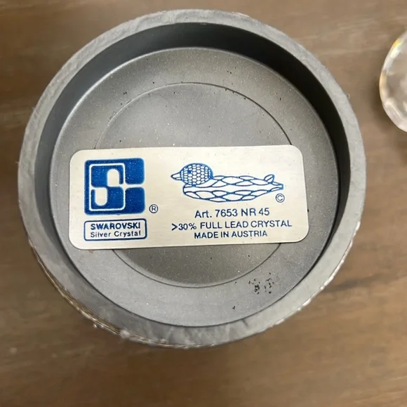 SWAROVSKI Crystal Duck w Silver Beak Figurine - Picture 2 of 6